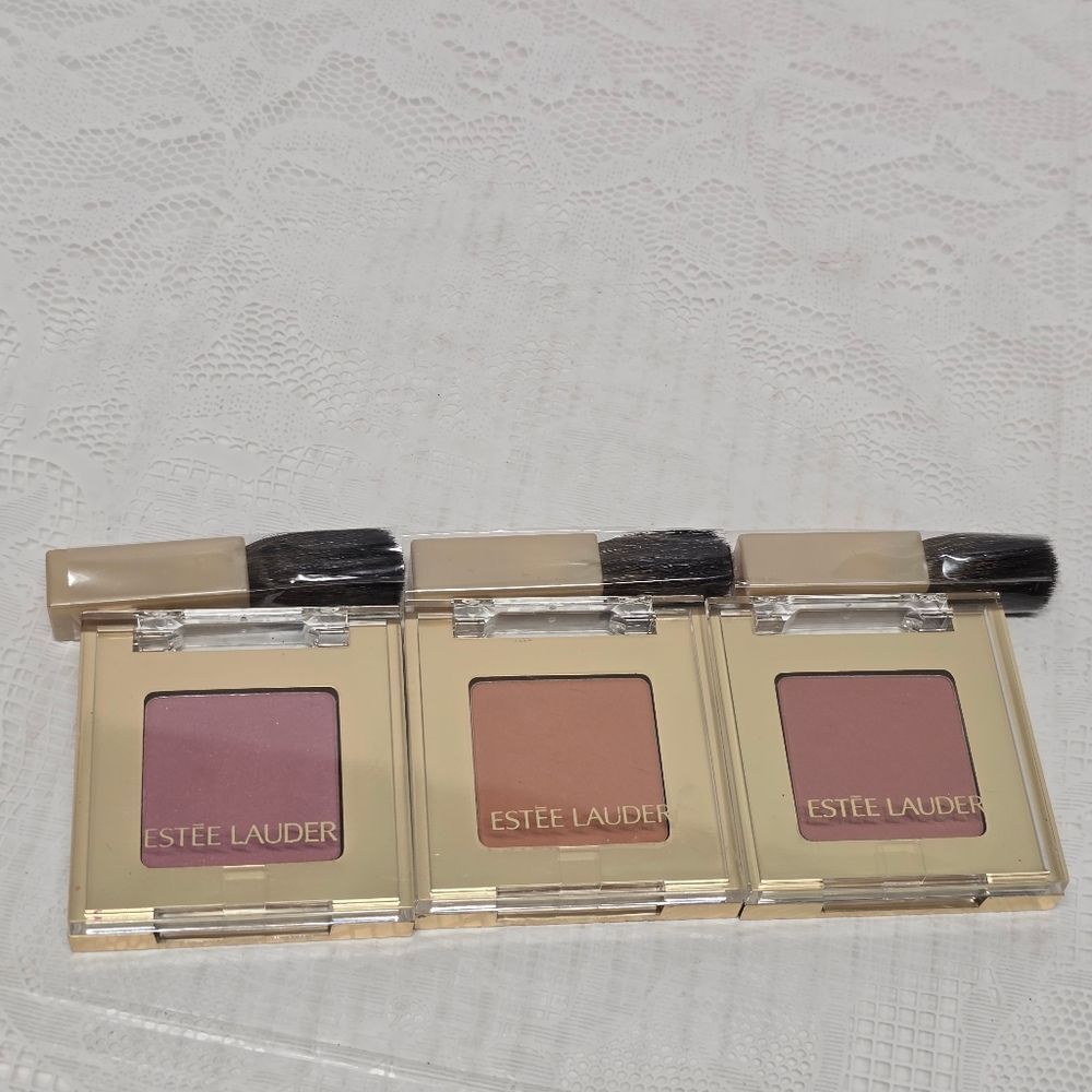 Set ESTEE LAUDER Blush All Day Travel Size Discontinued Plum Cinnamon Mocha Rose